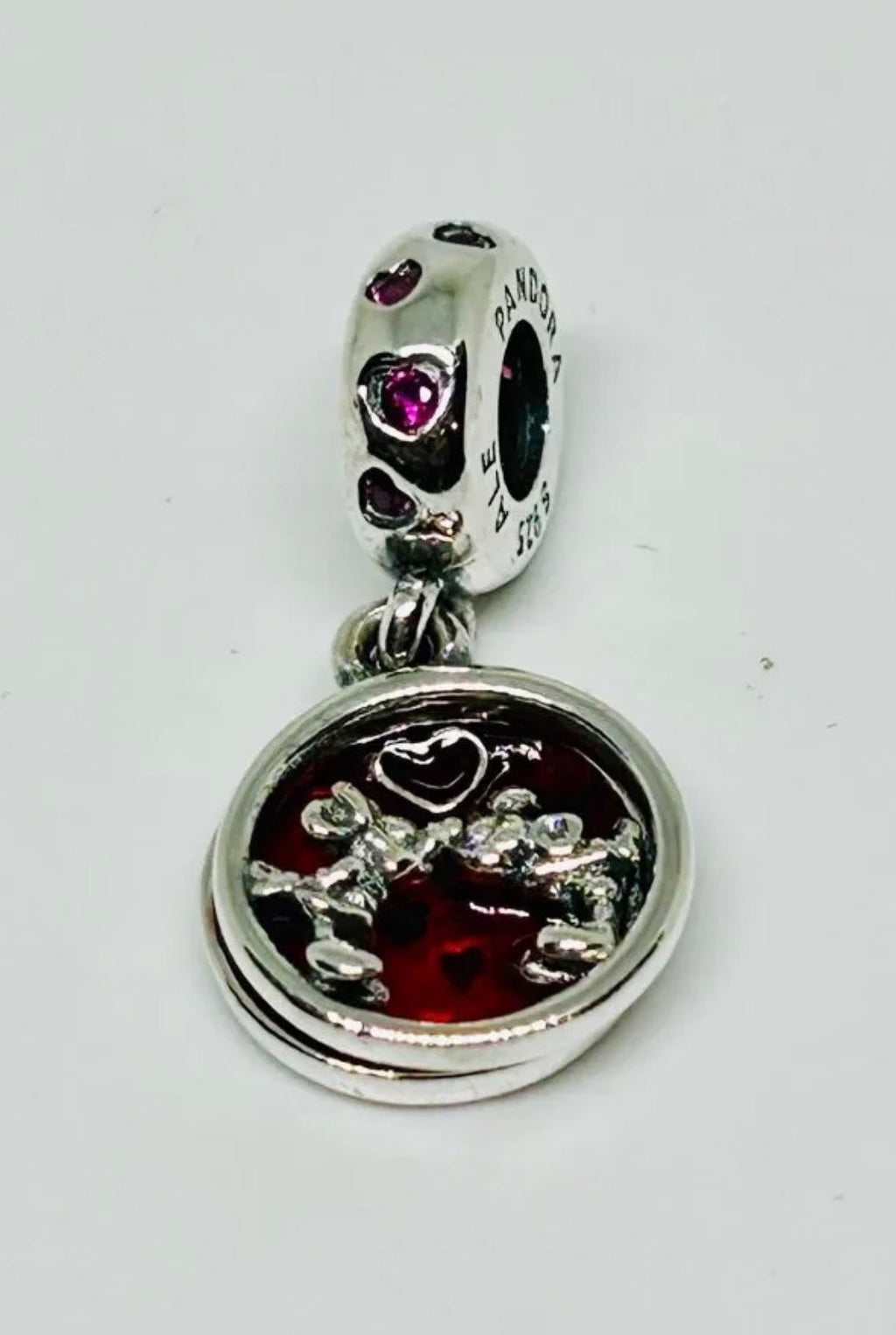 Pandora Disney Mickey Mouse & Minnie Mouse Love and Kisses Dangle Charm