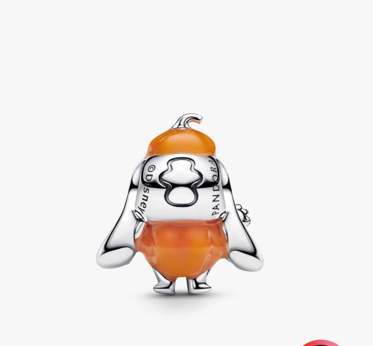 Pandora Disney Stitch Halloween Pumpkin Charm 794730C01 New W Dust Bag
