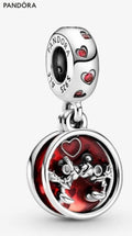 Pandora Disney Mickey Mouse & Minnie Mouse Love and Kisses Dangle Charm