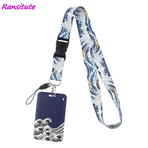 Ransitute R1593 Equation Music Fashion Buckle Lanyard Bus ID Name Work