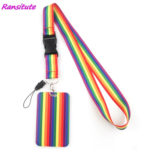 Ransitute R1593 Equation Music Fashion Buckle Lanyard Bus ID Name Work