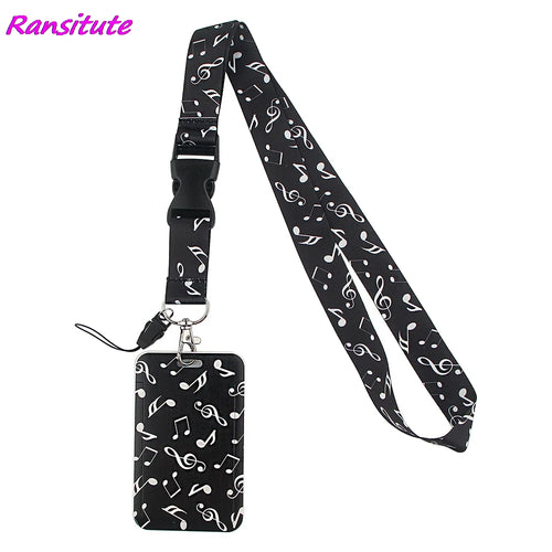 Ransitute R1593 Equation Music Fashion Buckle Lanyard Bus ID Name Work