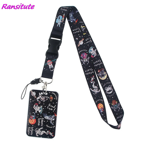 Ransitute R1593 Equation Music Fashion Buckle Lanyard Bus ID Name Work