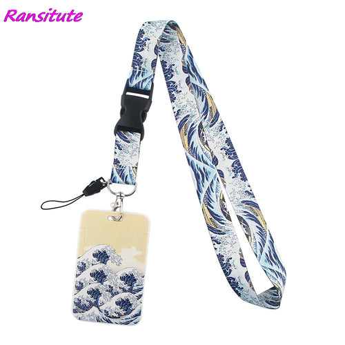 Ransitute R1593 Equation Music Fashion Buckle Lanyard Bus ID Name Work