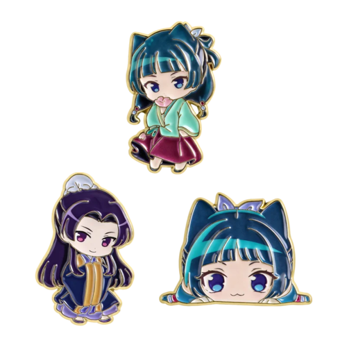 2-8pcs/set Japanese Anime Novel Maomao Enamel Pin Comedy Ugly Women