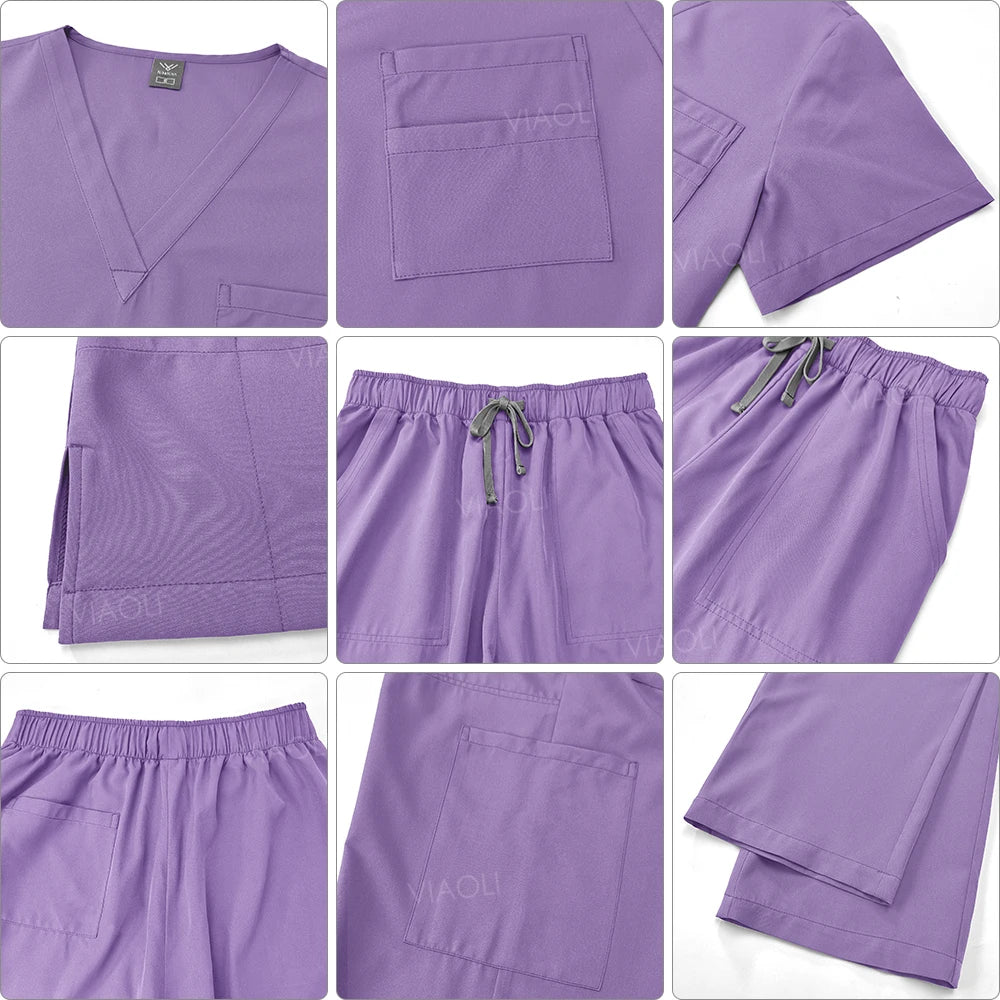 Wholesale Price Medical Suit for Women Surgical Gown Lab Coat with
