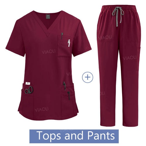 Wholesale Price Medical Suit for Women Surgical Gown Lab Coat with