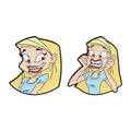 2-8pcs/set Japanese Anime Novel Maomao Enamel Pin Comedy Ugly Women