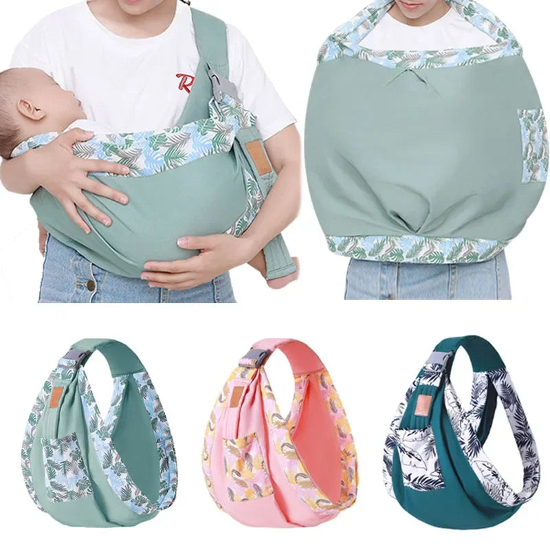 Baby Wrap Newborn Sling Dual Use Infant Nursing Cover Carrier Mesh