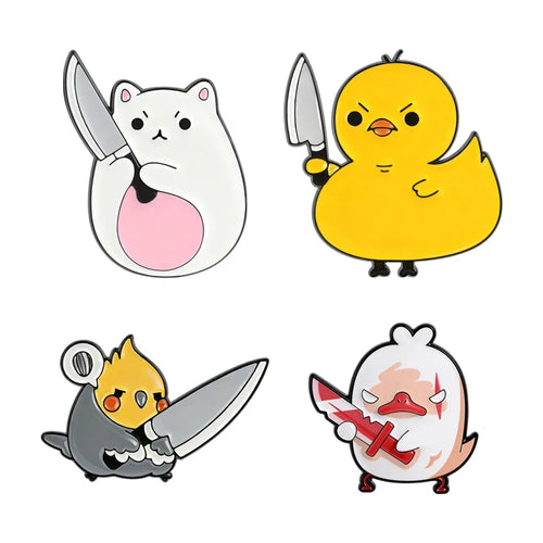 2-8pcs/set Japanese Anime Novel Maomao Enamel Pin Comedy Ugly Women
