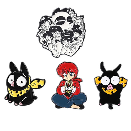 2-8pcs/set Japanese Anime Novel Maomao Enamel Pin Comedy Ugly Women