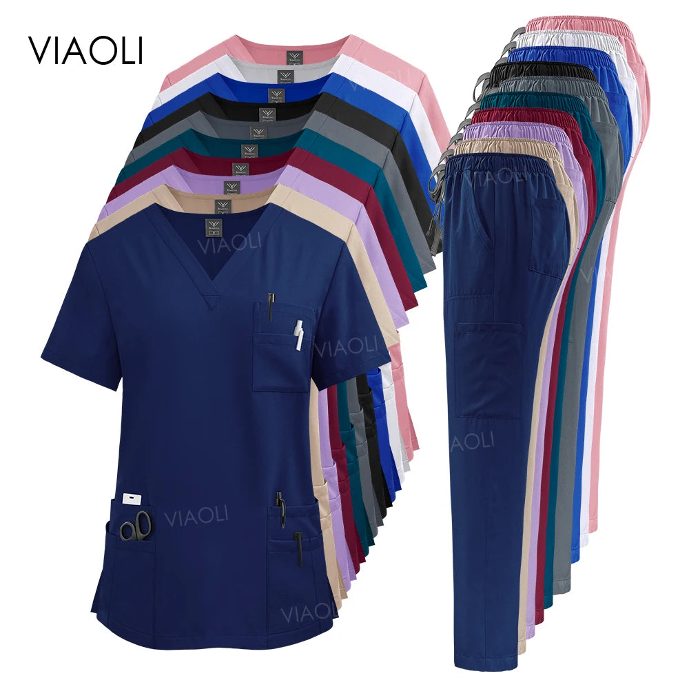 Medical Uniform Scrub Hospital Working Scrubs Set Wholesale Nursing