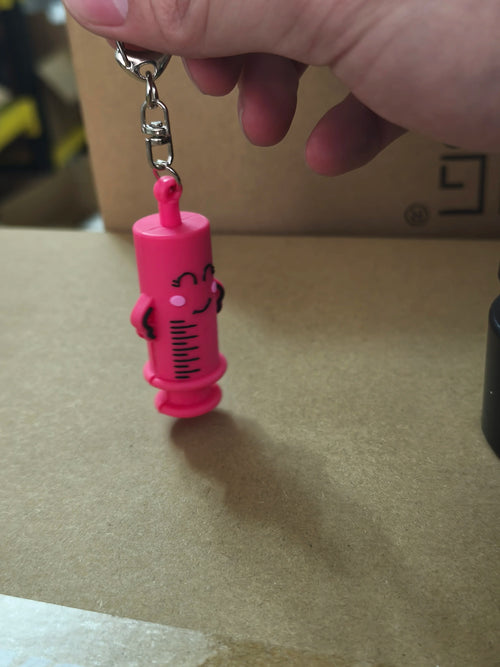 PVC Ampoule Bottle Opener Keychain Syringe-Shaped Cutter Nurse Doctor