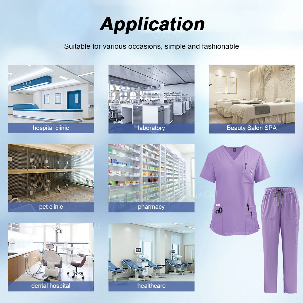 Medical Uniform Scrub Hospital Working Scrubs Set Wholesale Nursing