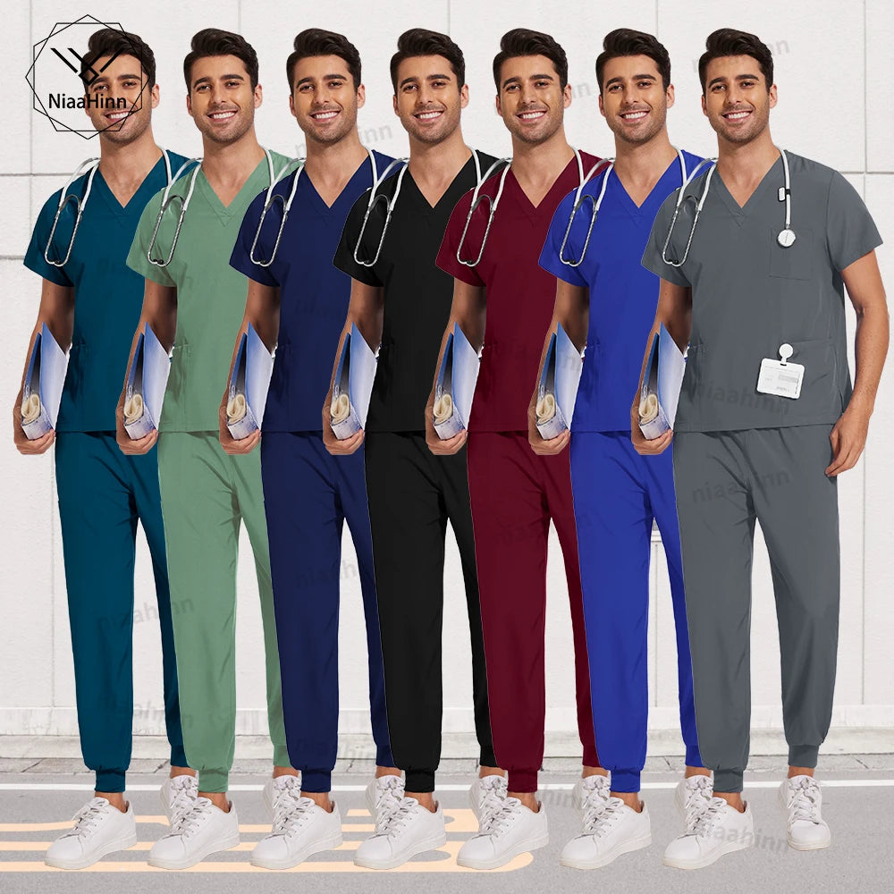 Scrubs Men Women Wholesale Scrubs Uniforms Medical Jogger Set Nurses