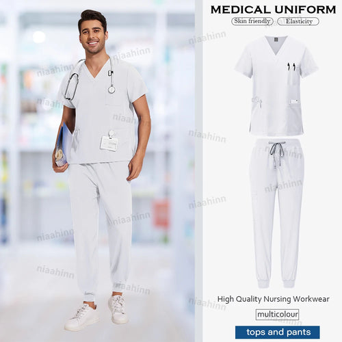 Scrubs Men Women Wholesale Scrubs Uniforms Medical Jogger Set Nurses