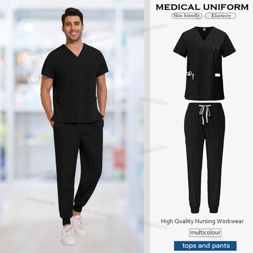 Scrubs Men Women Wholesale Scrubs Uniforms Medical Jogger Set Nurses