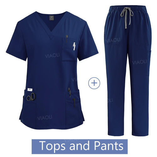 Wholesale Price Medical Suit for Women Surgical Gown Lab Coat with