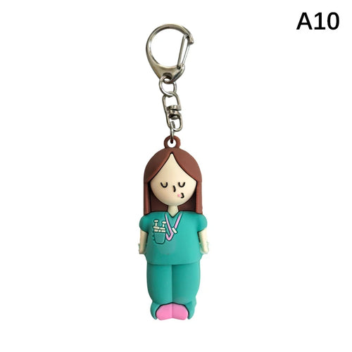 PVC Ampoule Bottle Opener Keychain Syringe-Shaped Cutter Nurse Doctor