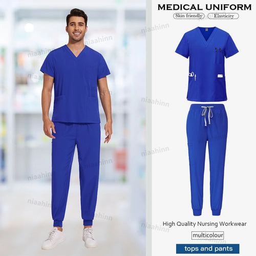 Scrubs Men Women Wholesale Scrubs Uniforms Medical Jogger Set Nurses