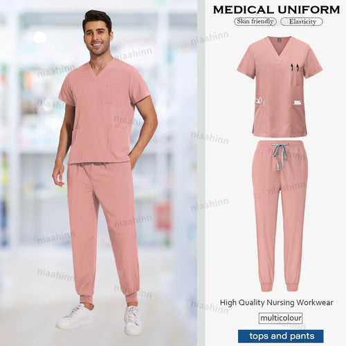 Scrubs Men Women Wholesale Scrubs Uniforms Medical Jogger Set Nurses