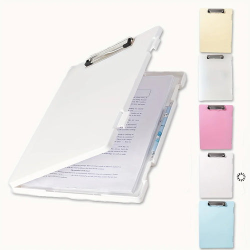 Portable A4 Nursing Clip File Plastic File Box Clipboard with Storage