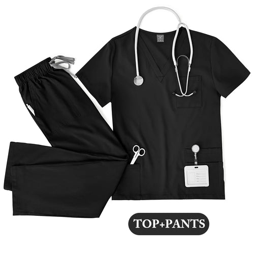 Unisex Medical Uniforms Men Women Nursing Clothes Lab Beauty Costume