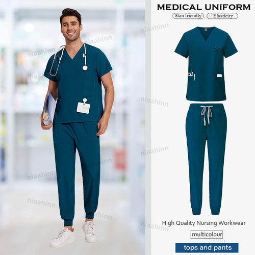 Scrubs Men Women Wholesale Scrubs Uniforms Medical Jogger Set Nurses